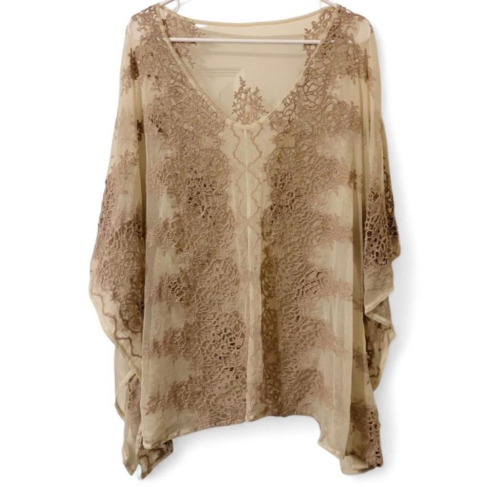 Elegant Lace Poncho Top